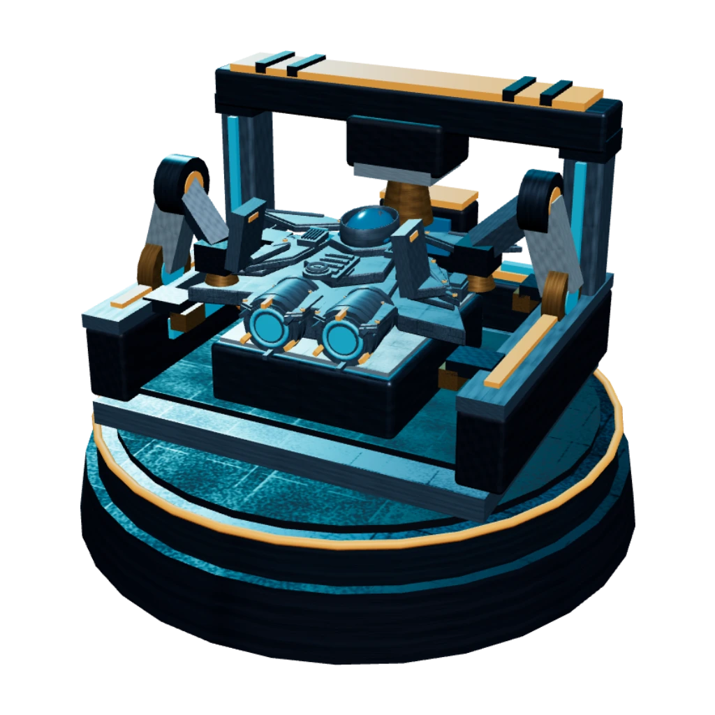 3D game model of the Wreck Recovery Bay with repair arms and welding gantry
